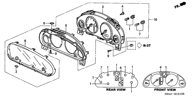 2002 Honda CR-V SOCKET ASSY., BULB (14V 1.4W) - (78181S30003) 2002 Honda CR-V SOCKET ASSY., BULB (14V 1.4W) - (78181S30003)