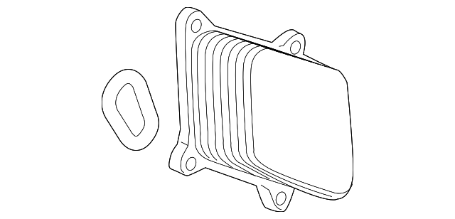12657049 Деталь OIL COOLER