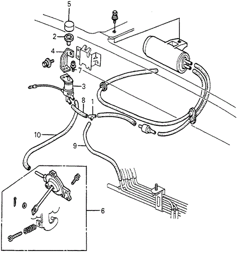 BODY / AIR CONDITIONING/A/C SOLENOID VALVE - TUBING (DENSO) for 1982 Honda ACCORD HATCHBACK #1
