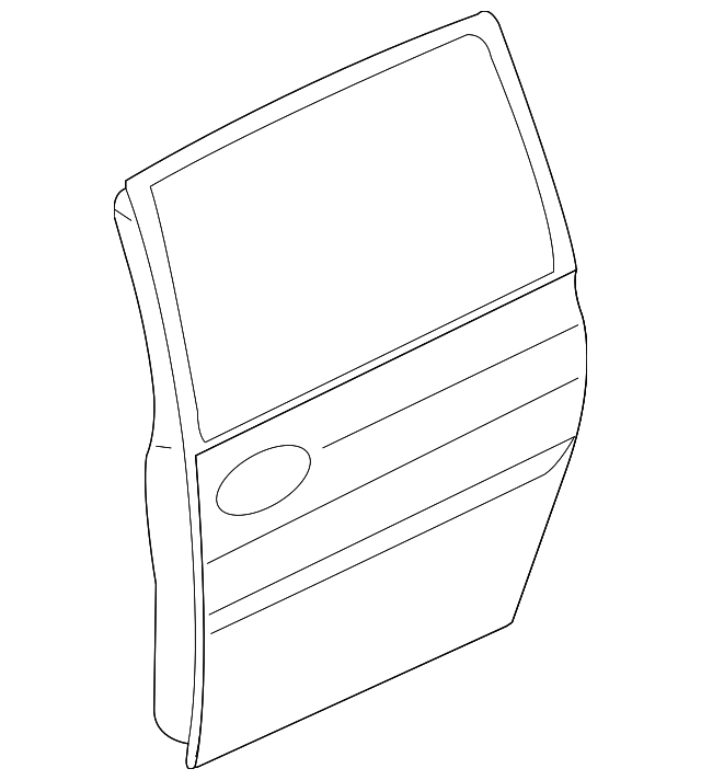 77003-4D010 Деталь DOOR SHELL, LEFT