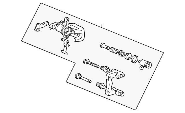 43018-SEP-A51 Деталь CALIPER SUB-ASSY., R. RR.