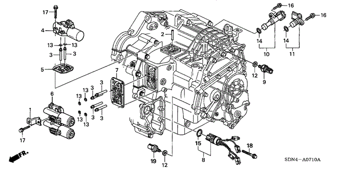 TRANSMISSION - AUTOMATIC/AT SOLENOID (L4) for 2004 Honda ACCORD COUPE #1