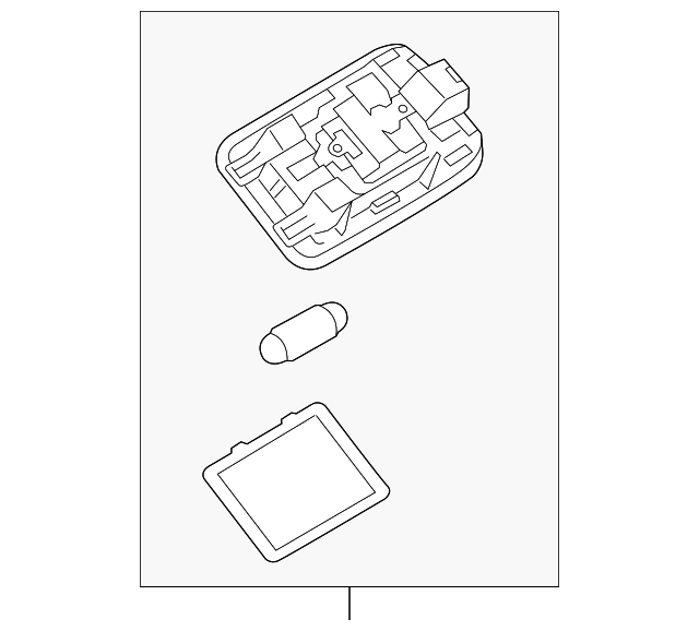 92870-2P500UP INTERIOR LAMP, LEFT