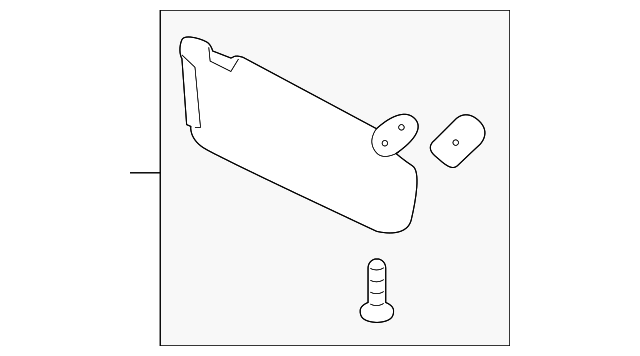 85220-1U150UP SUNVISOR, RIGHT