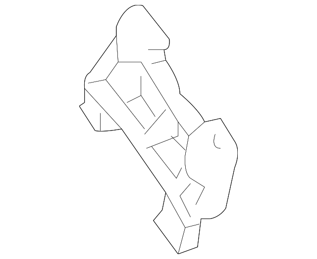 251-885-10-14 EXHAUST SHIELD BRACKET, RIGHT