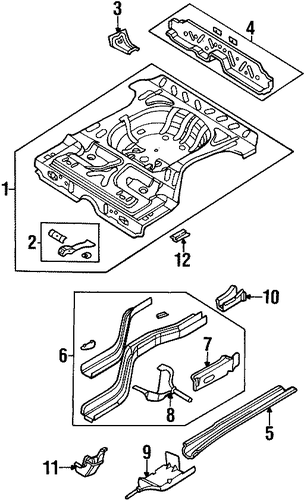 Neon REAR FLOOR & RAILS