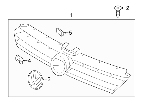 Golf GRILLE & COMPONENTS