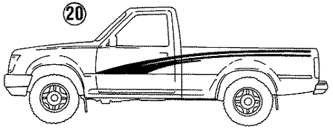 Pickup STRIPE TAPE 6