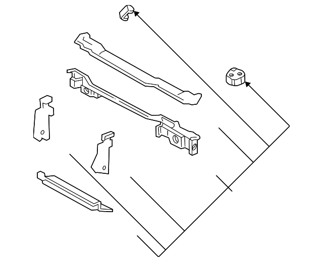 12455736 Деталь RADIATOR SUPPORT