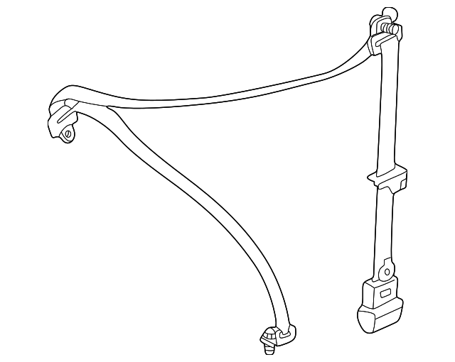 LD47-57-L90C-85 Деталь OUTER BELT ASSY, LEFT