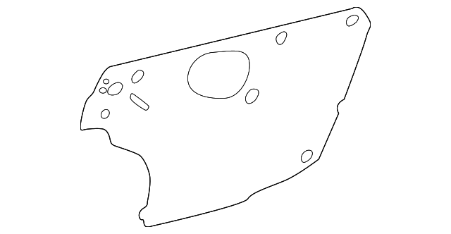 EC0158861F Деталь WATER DEFLECTOR, RIGHT