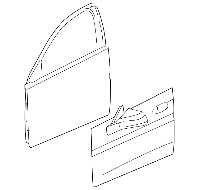 15947794 Деталь DOOR SHELL, RIGHT