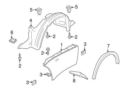 Z3 FENDER & COMPONENTS