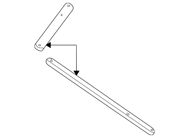208-616-00-17 Деталь SUPPORT BRACE, LEFT
