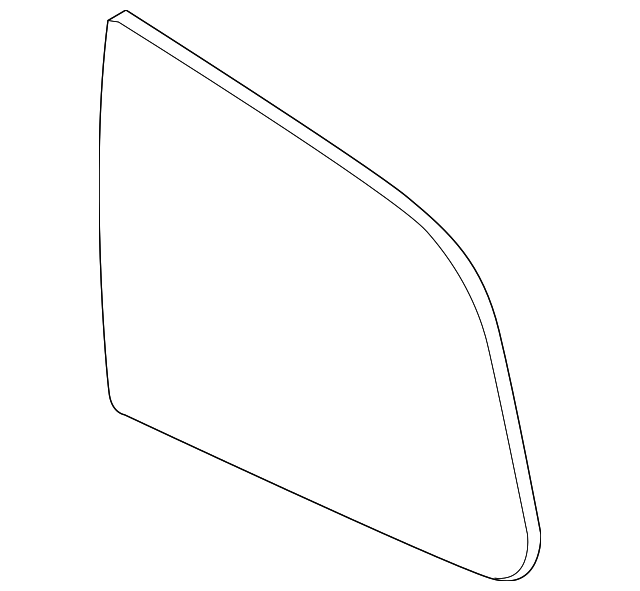 8456085Z00 Деталь QUARTER GLASS, LEFT