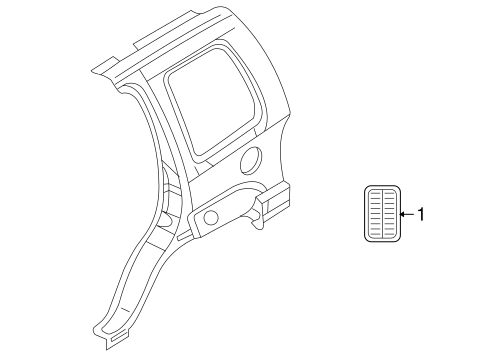 Durango EXTERIOR TRIM - QUARTER PANEL