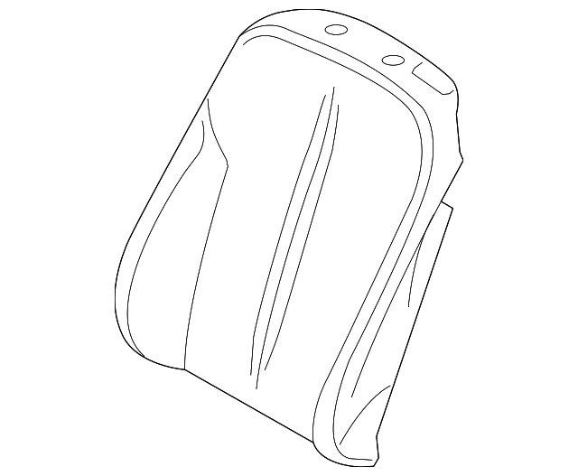 52107280605 Деталь SEAT BACK COVER, LEFT
