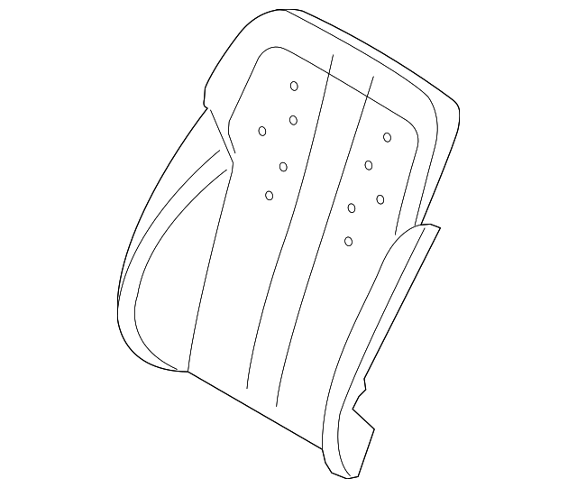 52-10-7-308-033 Деталь SEAT BACK PAD, LEFT