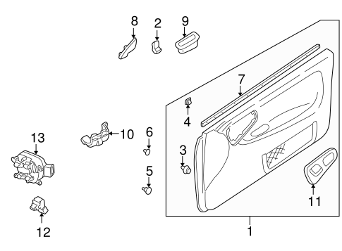 Impreza INTERIOR TRIM - FRONT DOOR 2