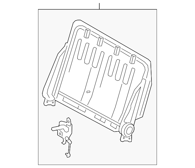 79204-08042 Деталь SEAT BACK FRAME, LEFT