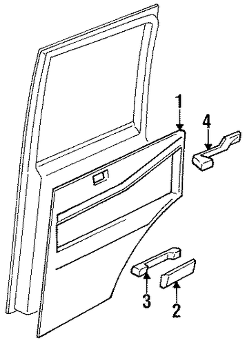 B150 INTERIOR TRIM - DOOR