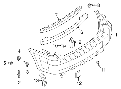 Escape BUMPER & COMPONENTS - REAR