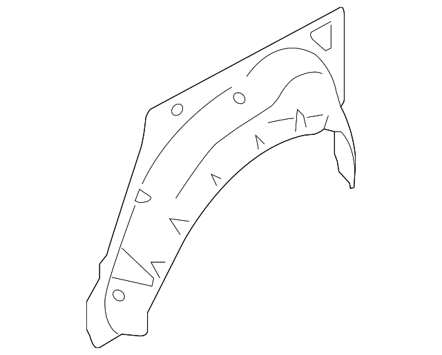 51560AG00D9P Деталь INNER QTR PANEL, RIGHT