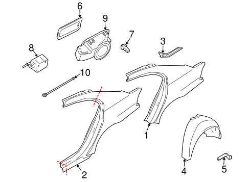 760Li QUARTER PANEL & COMPONENTS