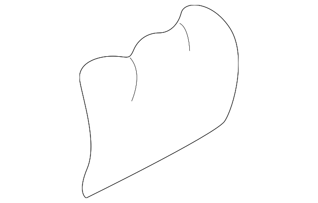 91175542 Деталь REAR BOW COVER, RIGHT