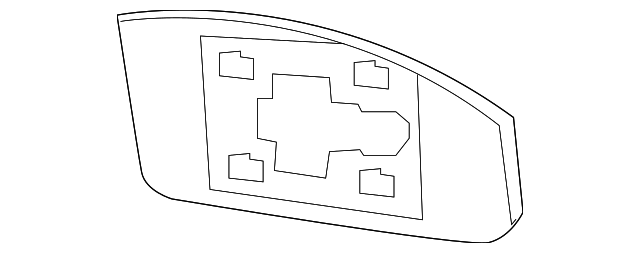 96365-1TC0A Деталь MIRROR GLASS, RIGHT