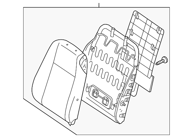 8510185ZJ0 Деталь SEAT BACK ASSY, RIGHT
