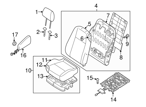Forenza FRONT SEAT COMPONENTS