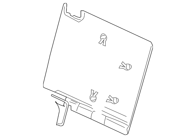 88609ZC00A Деталь SEAT BACK PANEL, RIGHT