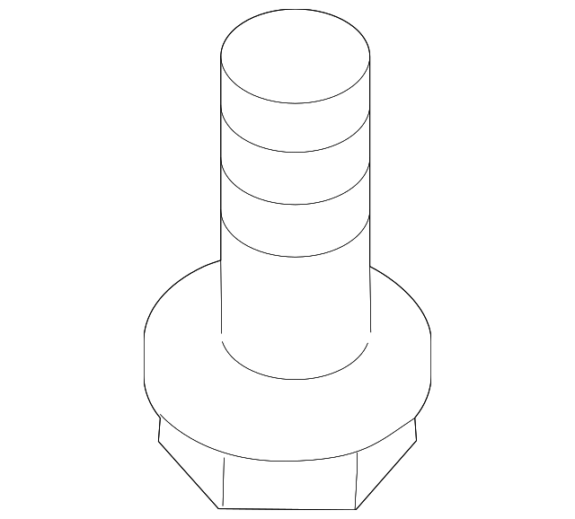 SU003-00061 Деталь SEAT CUSHION PAD SCREW, LEFT