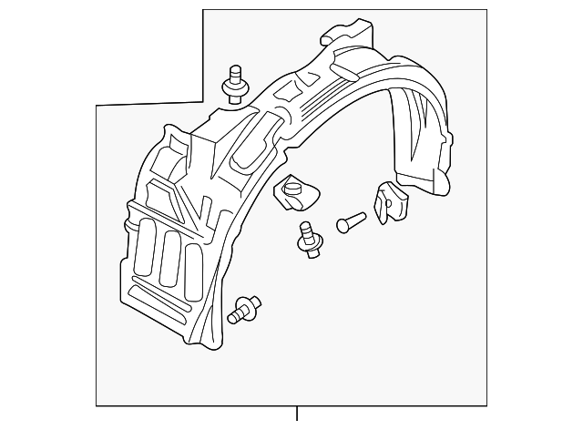MR990641 Деталь FENDER LINER, LEFT