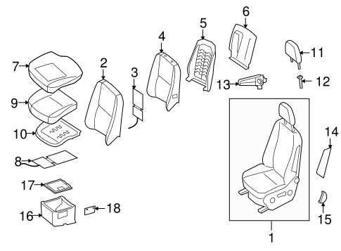 Sprinter 2500 FRONT SEAT COMPONENTS 3