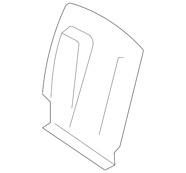 1WA68DX9AA Деталь SEAT BACK PANEL, LEFT