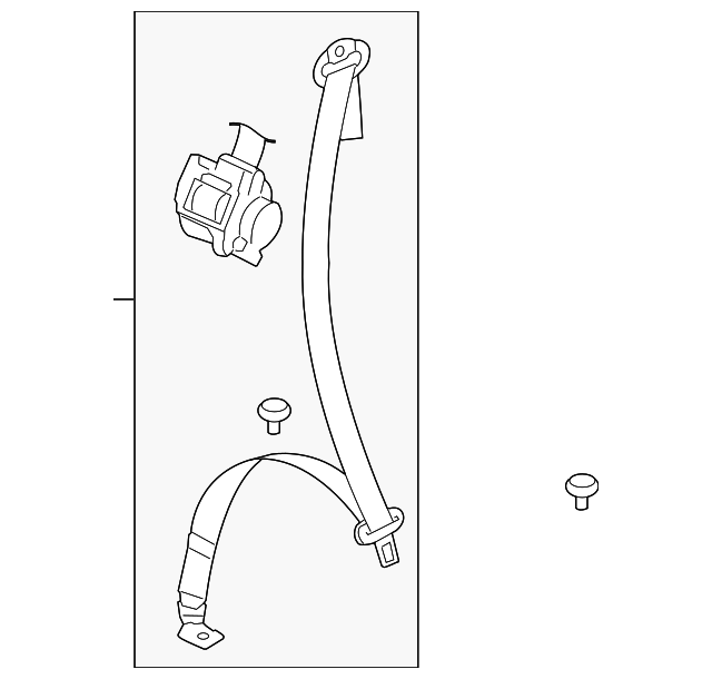 3D7-857-806-C-PNA Деталь OUTER BELT ASSY, RIGHT