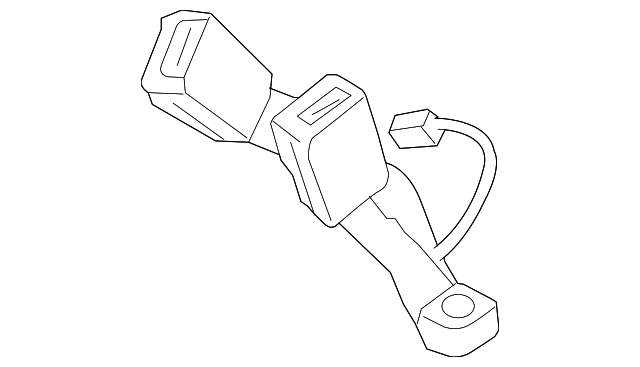 3D0-857-739-M-QVZ Деталь BUCKLE END, LEFT