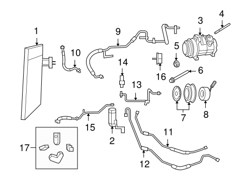 Routan CONDENSER, COMPRESSOR & LINES 3
