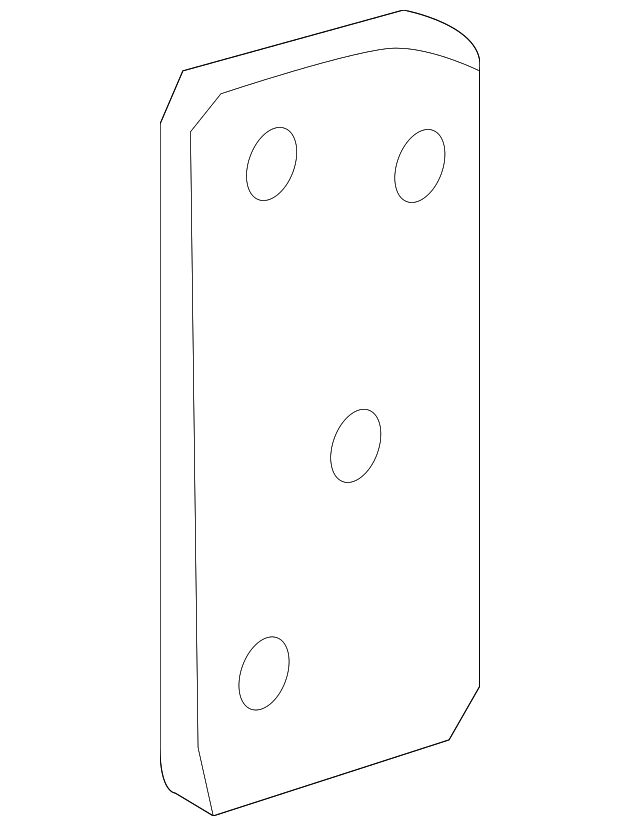 55366512AB TOW SUPPORT REINFORCEMENT, LEFT