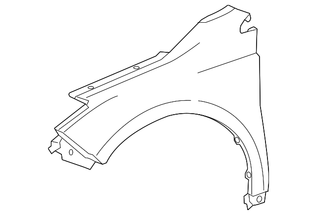 53812-07080 FENDER, LEFT