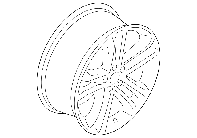 FT4Z-1007-E Деталь WHEEL, ALLOY