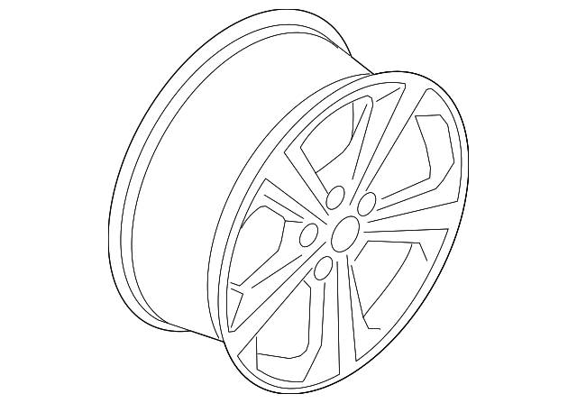 FT4Z-1007-B Деталь WHEEL, ALLOY
