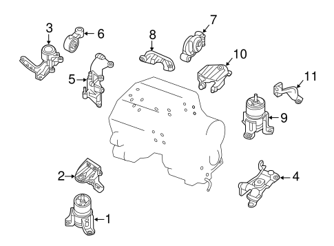 JX35 ENGINE & TRANS MOUNTING 2
