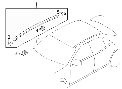 Protege EXTERIOR TRIM - ROOF 2