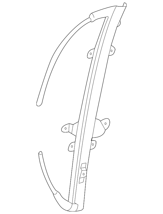 80720-7Y000 Деталь WINDOW REGULATOR, RIGHT