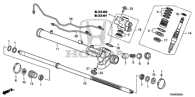 ACCORD SEDAN P.S. GEAR BOXCOMPONENTS
