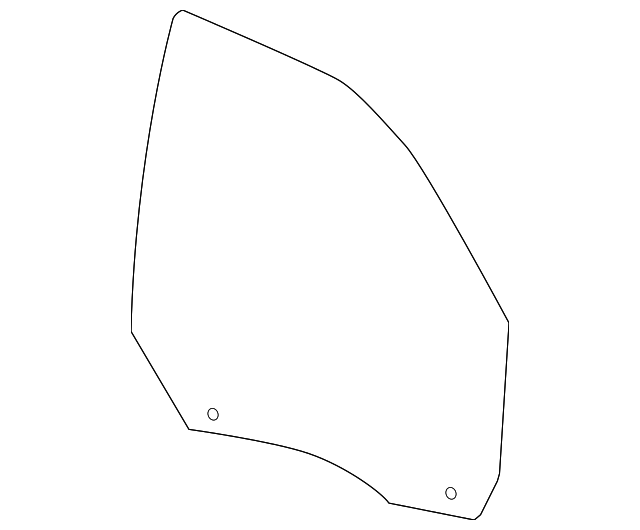 55372325AB DOOR GLASS, LEFT