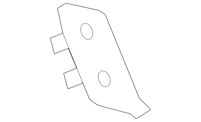 25801337 Деталь UPPER PANEL BAFFLE, LEFT